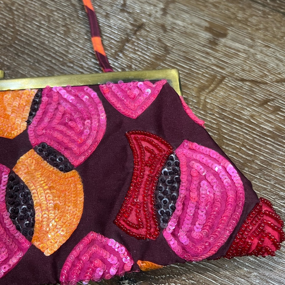 Santi beaded with sequence Colorful Patterned Clutch Bag - Picture 10 of 10